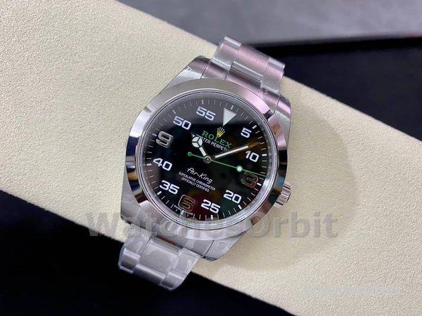 Rolex Air-King Stainless Steel Black Arabic Dial 116900 40mm Mens Replica Watch