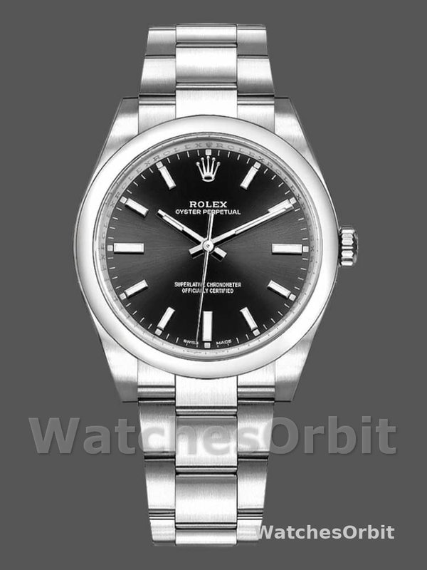 Rolex Oyster Perpetual Air-King 114200 Black Index Dial 34mm Unisex Replica watch