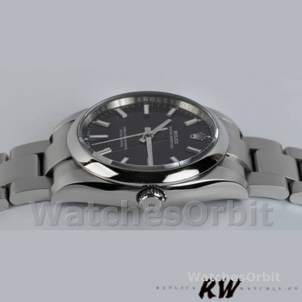 Rolex Oyster Perpetual Air-King 114200 Black Index Dial 34mm Unisex Replica watch