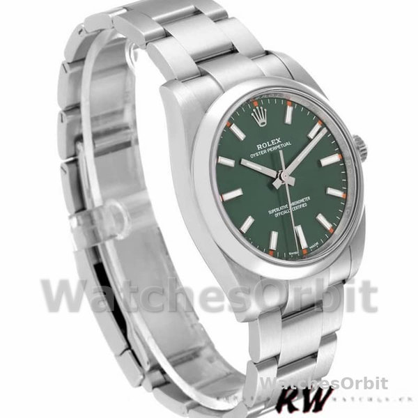 Rolex Oyster Perpetual Air-King 114200 Olive Green Index Dial 34mm Unisex Replica watch