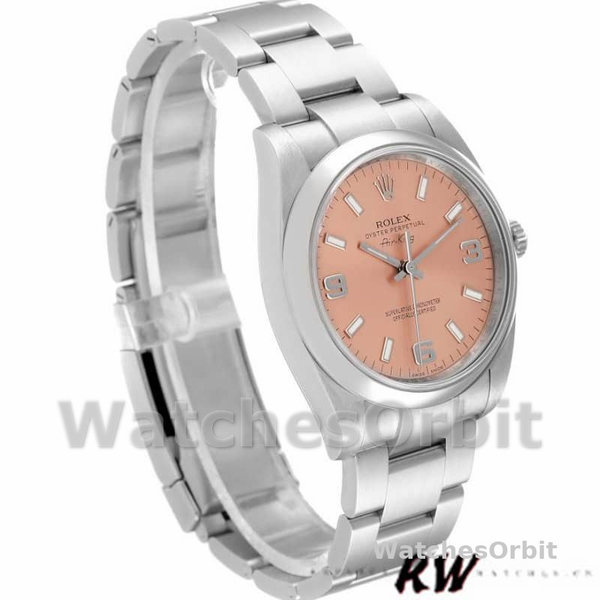 Rolex Oyster Perpetual Air-King 114200 Salmon Dial 34mm Unisex Replica watch