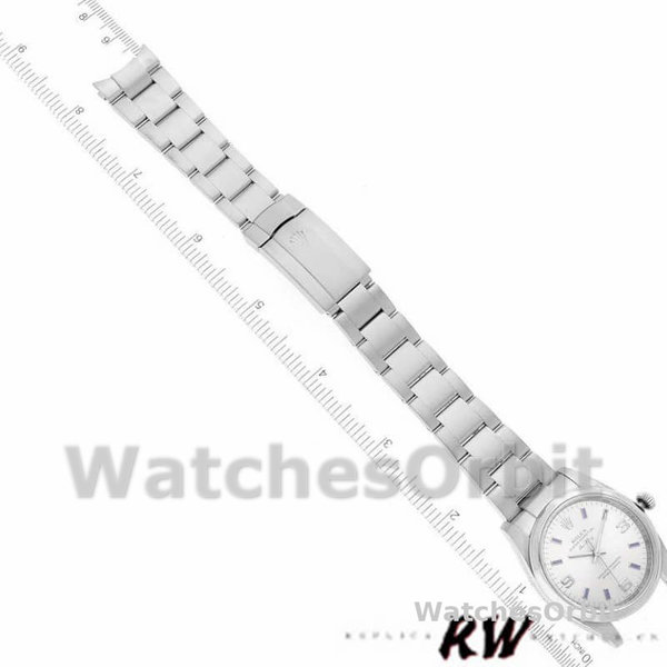 Rolex Oyster Perpetual Air-King 114200 Silver Dial 34mm Unisex Replica watch