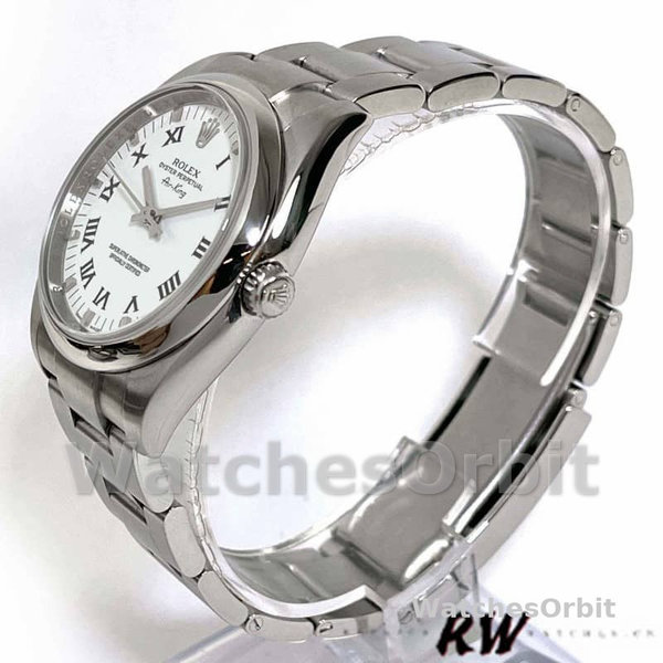 Rolex Oyster Perpetual Air-King 114200 White Dial 34mm Unisex Replica Watch