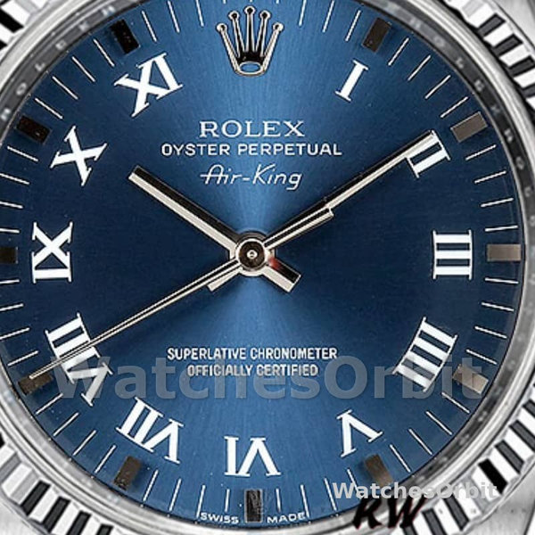 Rolex Oyster Perpetual Air-King 114234 Blue Dial 34mm Unisex Replica Watch