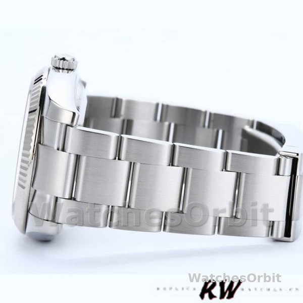 Rolex Oyster Perpetual Air-King 114234 Silver Roman Diamond Dial 41mm Replica Watch