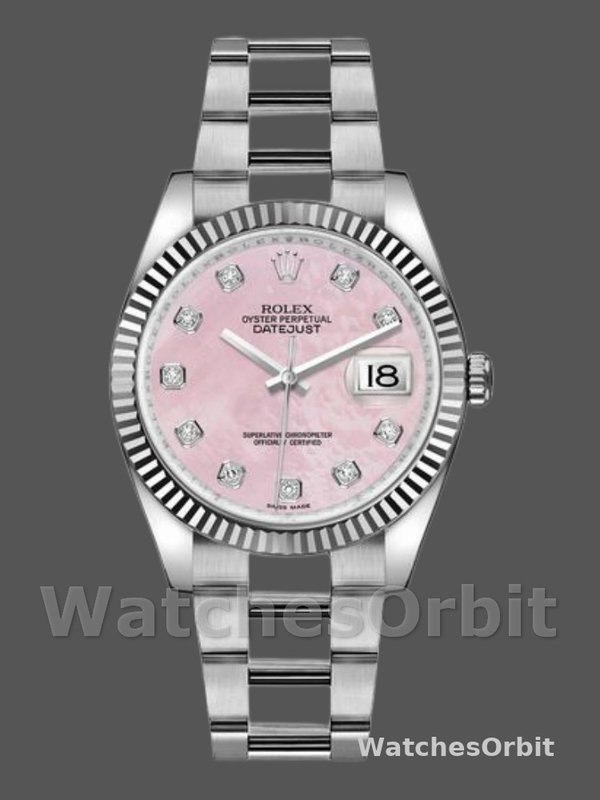 Rolex Datejust 116234 Mother of Pearl Pink Diamond Dial 36mm Lady Replica Watch