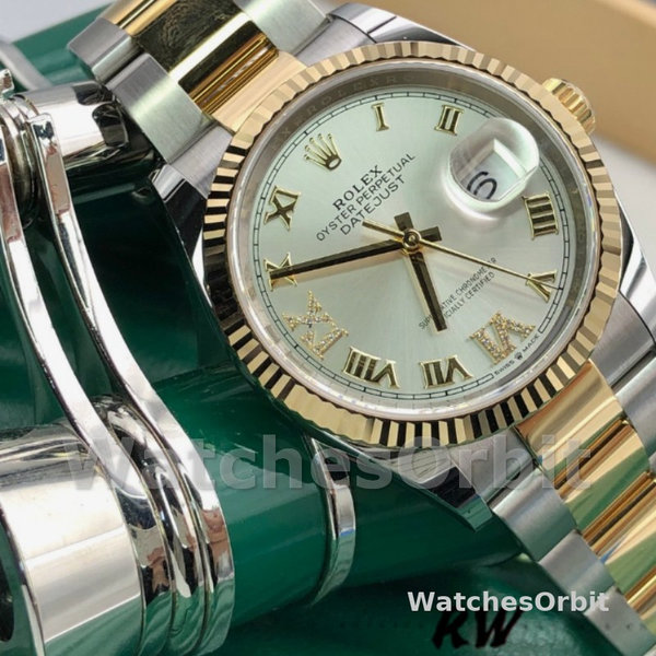 Rolex Datejust 126233 Silver Roman Numeral Dial 36MM Unisex Replica Watch