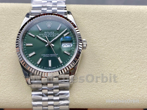 Rolex Datejust 126234 Stainless Steel Mint Green Dial 36MM Unisex Replica Watch