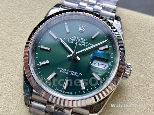 Rolex Datejust 126234 Stainless Steel Mint Green Dial 36MM Unisex Replica Watch