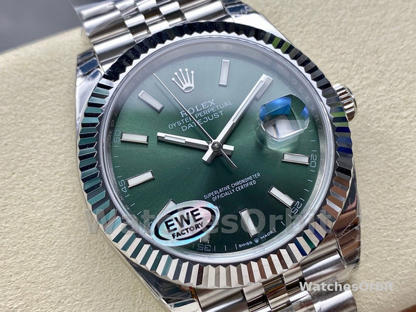 Rolex Datejust 126334 0028 41 Oystersteel and White Gold Mens Watch