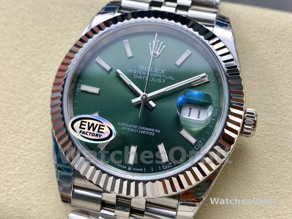 Rolex Datejust 126334 0028 41 Oystersteel and White Gold Mens Watch