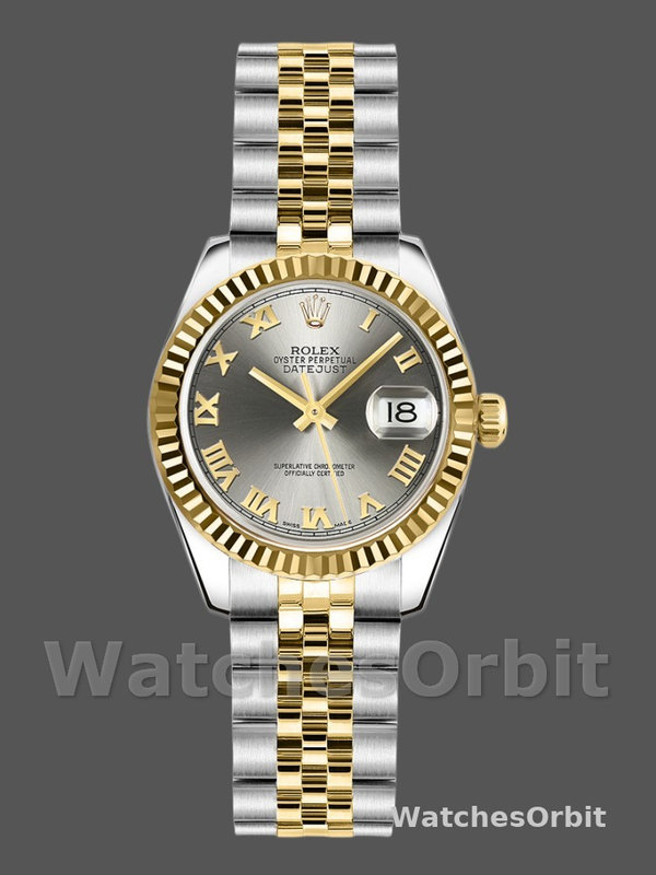 Rolex Datejust 179173 Grey Roman Numeral Dial 26MM Lady Replica Watch