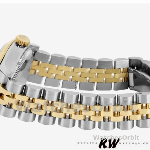 Rolex Datejust 179173 Silver Jubilee Diamond Dial Fluted Bezel 26MM Lady Replica Watch