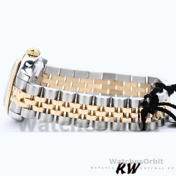 Rolex Datejust 179173 Sunbeam Champagne Dial Fluted Bezel 26MM Lady Replica Watch