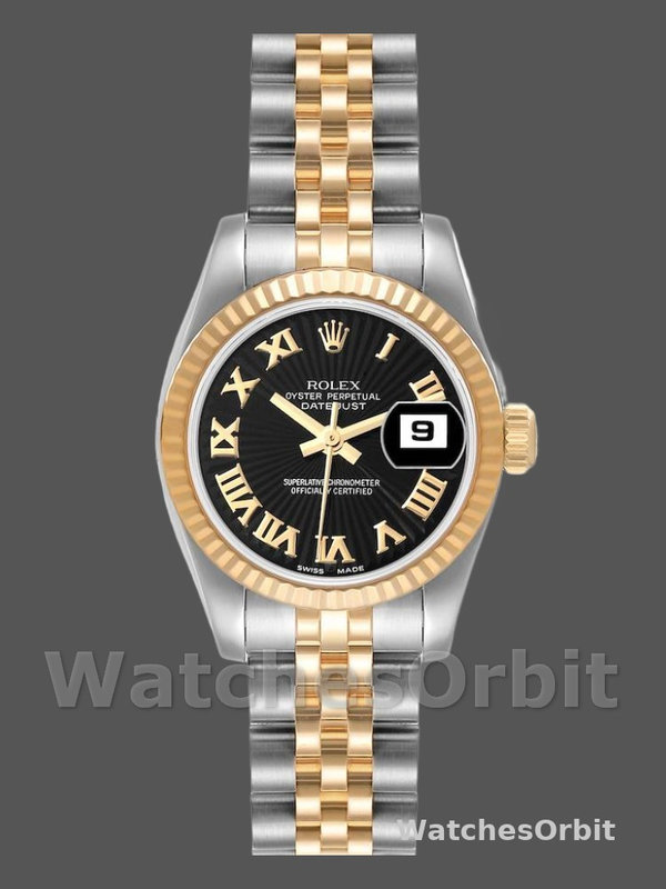 Rolex Datejust 179173 Sunbeam Silver Dial Fluted Bezel 26MM Lady Replica Watch
