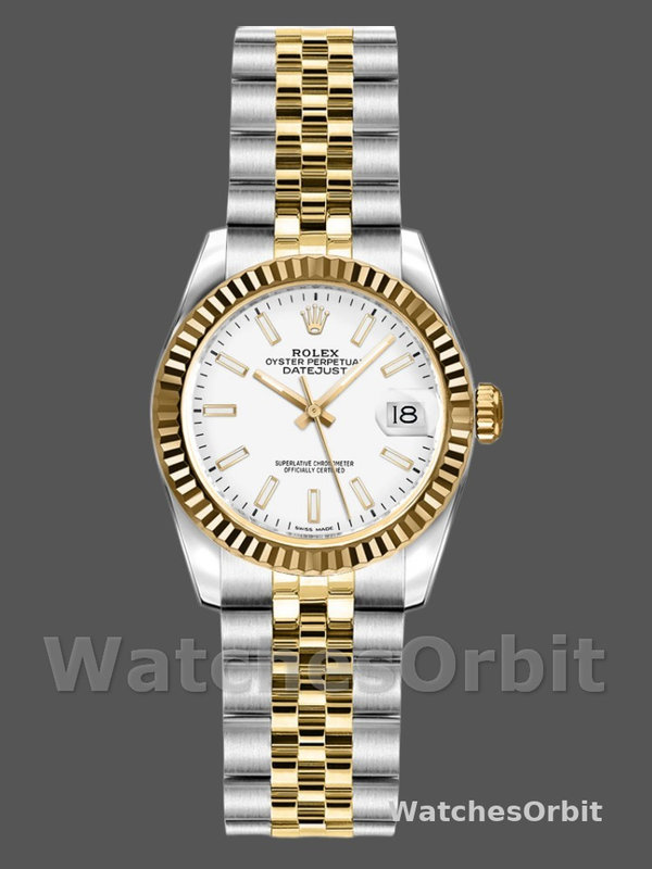 Rolex Datejust 179173 White Index Dial Fluted Bezel 26MM Lady Replica Watch