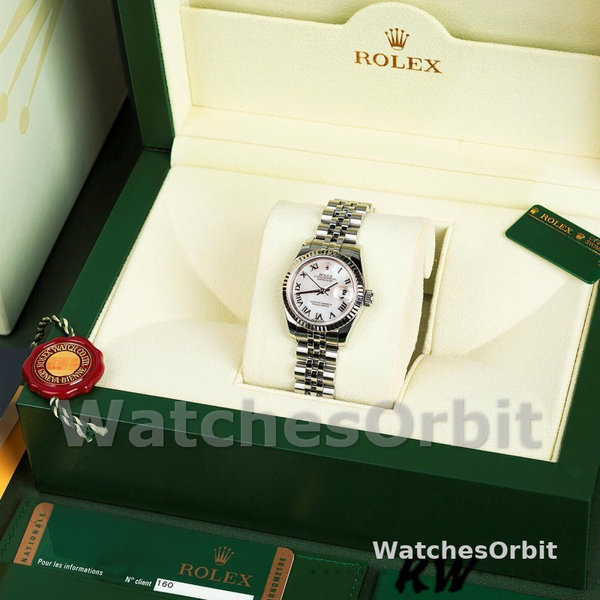 Rolex Datejust 179174 Mother Of Pearl White Dial Fluted Bezel 26MM Lady Replica Watch