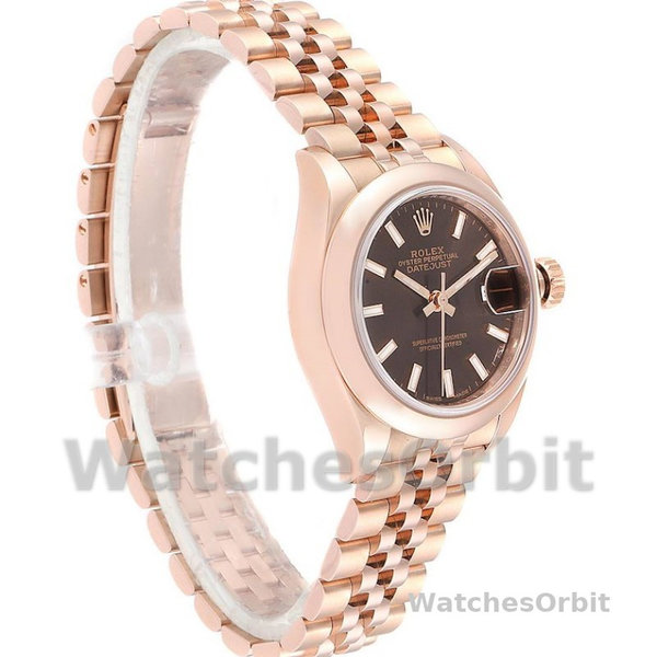 Rolex Datejust 279165 Chocolate Brown Dial Domed Bezel 28mm Lady Replica Watch