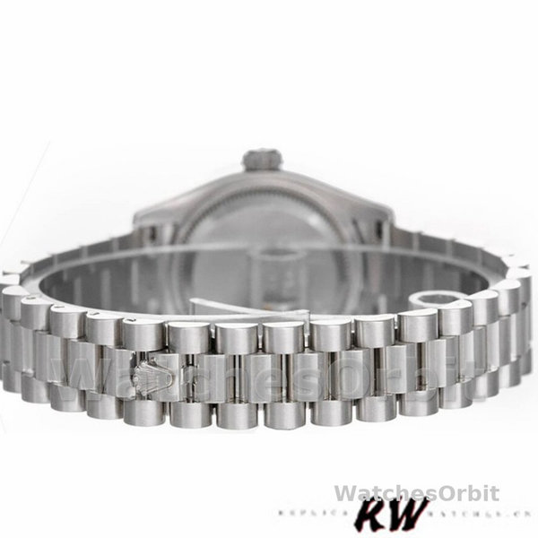 Rolex Datejust 279166 Pink Roman Numeral Dial Domed Bezel 28mm Lady Replica Watch