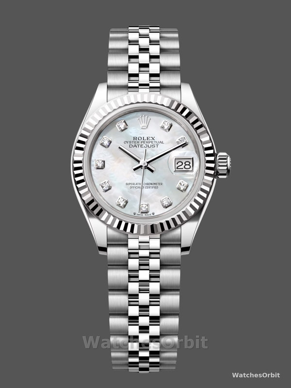 Rolex Datejust 279174 Stainless Steel Mother Of Pearl Diamond Dial 28mm Lady Replica Watch