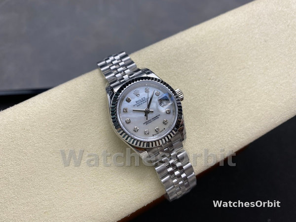 Rolex Datejust 279174 Stainless Steel Mother Of Pearl Diamond Dial 28mm Lady Replica Watch