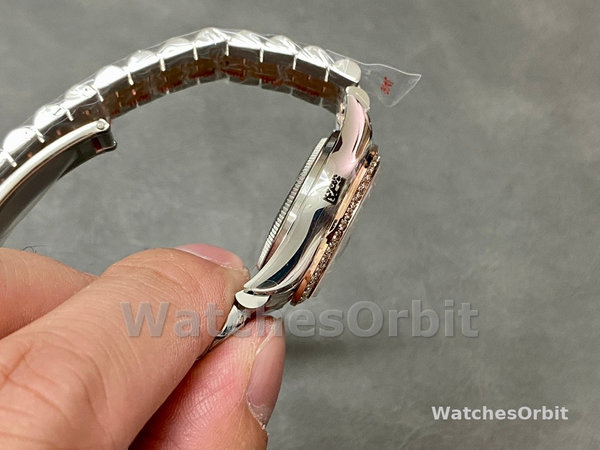 Rolex Datejust 28 Chocolate Diamond Dial m279135rbr 0018 Women's Watch