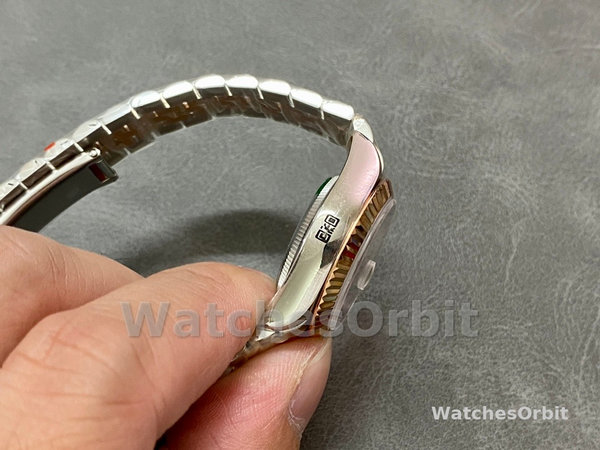 Rolex Datejust 28 Chocolate Index Steel & Rose Gold m279171 0009 Women's Watch