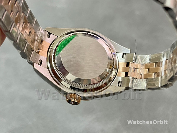 Rolex Datejust 28 Chocolate Index Steel & Rose Gold m279171 0009 Women's Watch