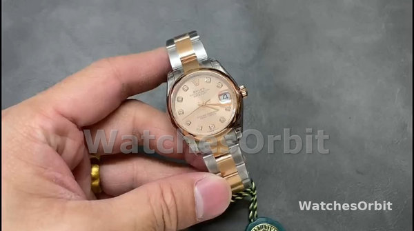 Rolex Datejust 31 Everose Gold Rose Diamond Dial M278241 0023 Women's Watch
