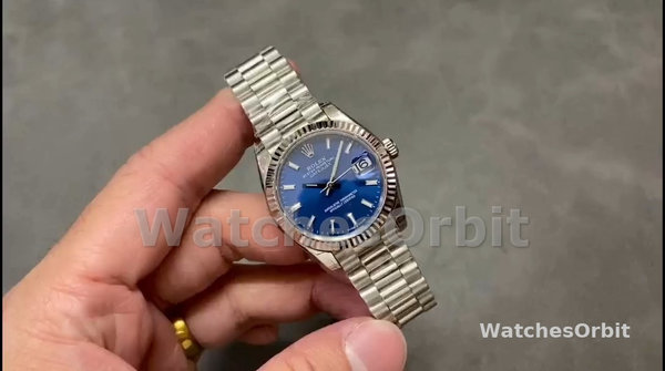 Rolex Datejust 31 Fluted Bezel Blue Dial m278274 Women's Watch