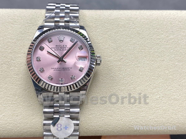 Rolex Datejust 31 Pink Dial Diamonds Jubilee 278274 0032 Women's Watch