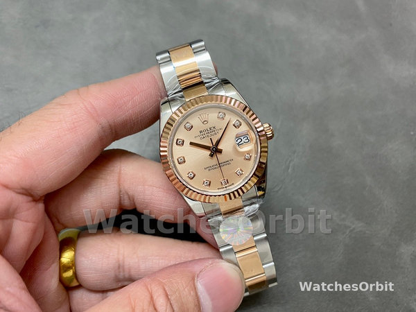 Rolex Datejust 31 Rose Diamond Dial 278271 0023 Women's Watch