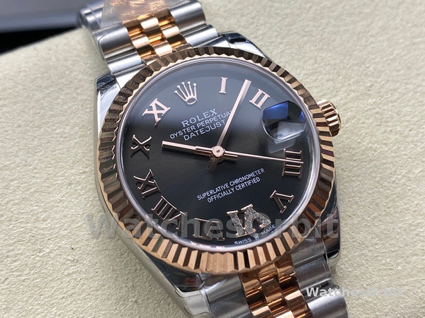 Rolex Datejust 31 Slate Grey Dial Diamond VI 278271 0030 Women's Watch
