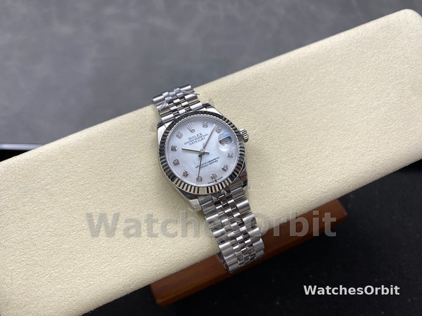 Rolex Datejust 31 Steel & 18K White Gold 278274 0006 Women's Watch