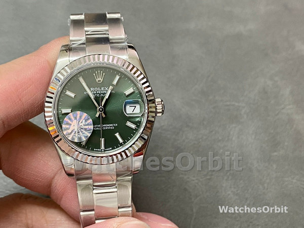 Rolex Datejust 31 White Gold Mint Green Dial M278274 0017 Women's Watch