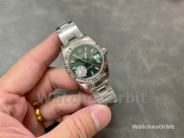 Rolex Datejust 31 White Gold Mint Green Dial M278274 0017 Women's Watch