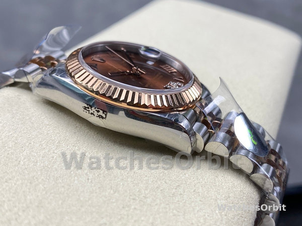 Rolex Datejust 31mm Rose Gold 278271 0004 Chocolate Roman VI Jubilee