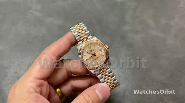 Rolex Datejust 31mm Stainless Steel and Rose Gold m278271 0010 Rose Index Jubilee ladies watch