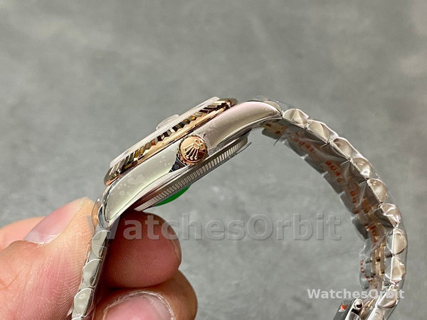Rolex Datejust 31mm Stainless Steel and Rose Gold m278271 0010 Rose Index Jubilee ladies watch