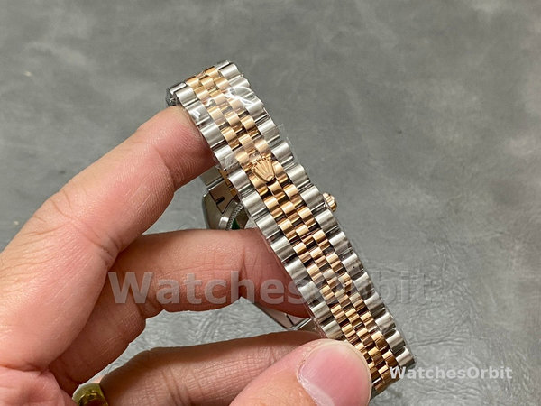 Rolex Datejust 31mm Stainless Steel and Rose Gold m278271 0010 Rose Index Jubilee ladies watch