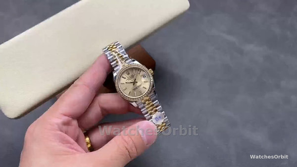 Rolex Datejust 31mm Stainless Steel and Yellow Gold 278383RBR 0014 Champagne Index Jubilee