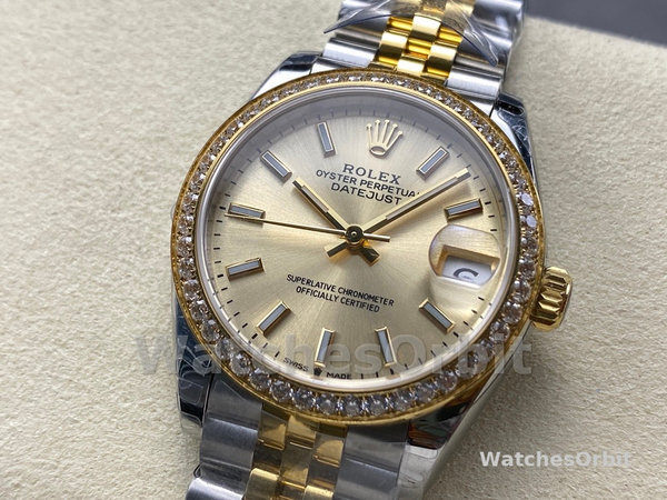 Rolex Datejust 31mm Stainless Steel and Yellow Gold 278383RBR 0014 Champagne Index Jubilee
