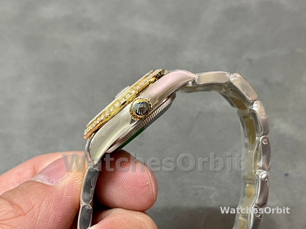 Rolex Datejust 36mm Stainless Steel and Yellow Gold m126283rbr 0016 White Roman Oyster