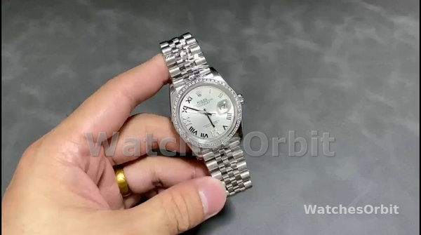 Rolex Datejust 36mm Stainless Steel White Roman Jubilee m126284rbr 0017