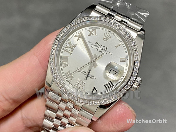 Rolex Datejust 36mm Stainless Steel White Roman Jubilee m126284rbr 0017