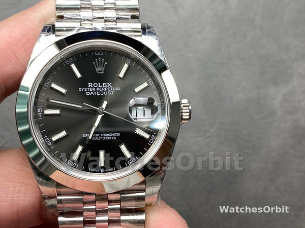 Rolex Datejust 41 41mm 126300 0012 Bright Black Index Dial