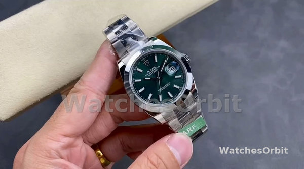 Rolex Datejust 41 Green Stick Dial Oyster m126300 0019 Men's Watch