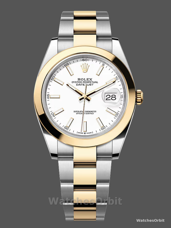 Rolex Datejust 41 m126303 0015 Two Tone White Dial Men's Watch