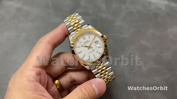 Rolex Datejust 41 m126303 0015 Two Tone White Dial Men's Watch