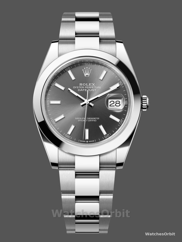 Rolex Datejust 41 Oyster Stainless Steel Slate Dial M126300 0007 Men's Watch